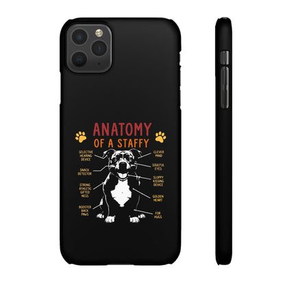 Anatomy of a Staffy - Phone Cases