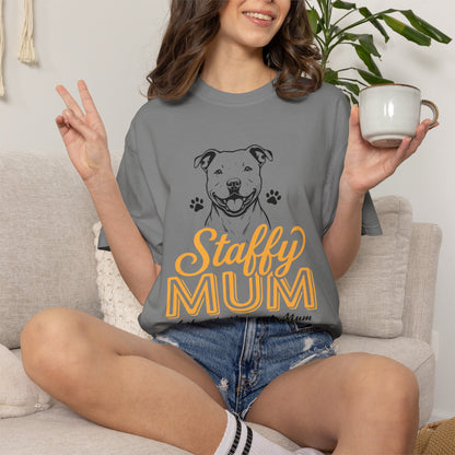 Funny Staffordshire Staffy Mum T-Shirt