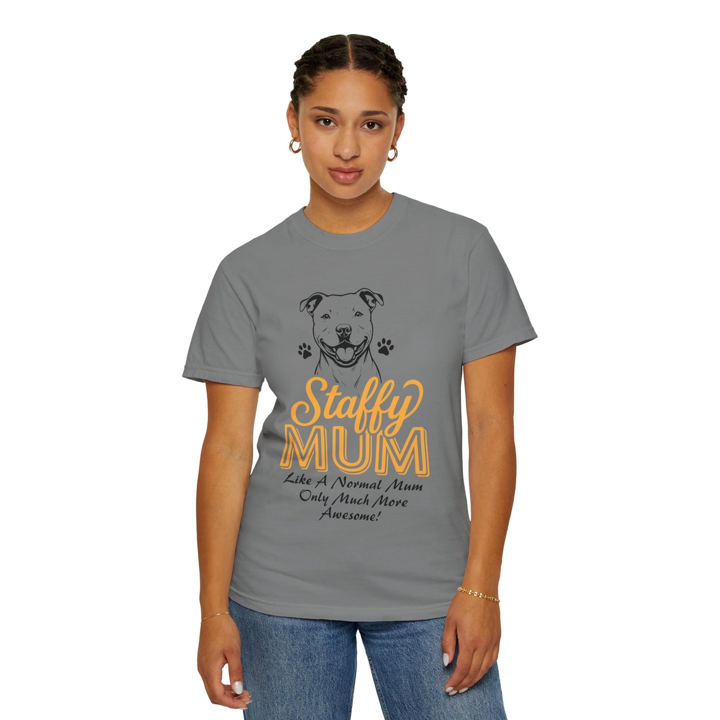 Funny Staffordshire Staffy Mum T-Shirt
