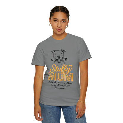Funny Staffordshire Staffy Mum T-Shirt