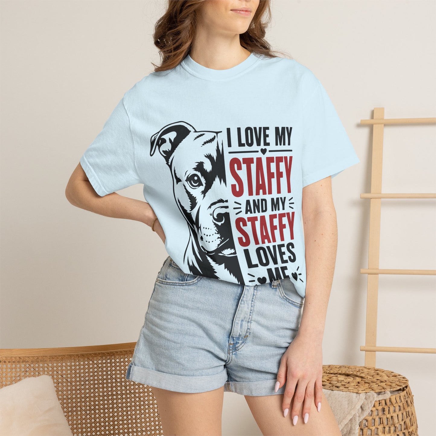 I Love My Staffy T-Shirt