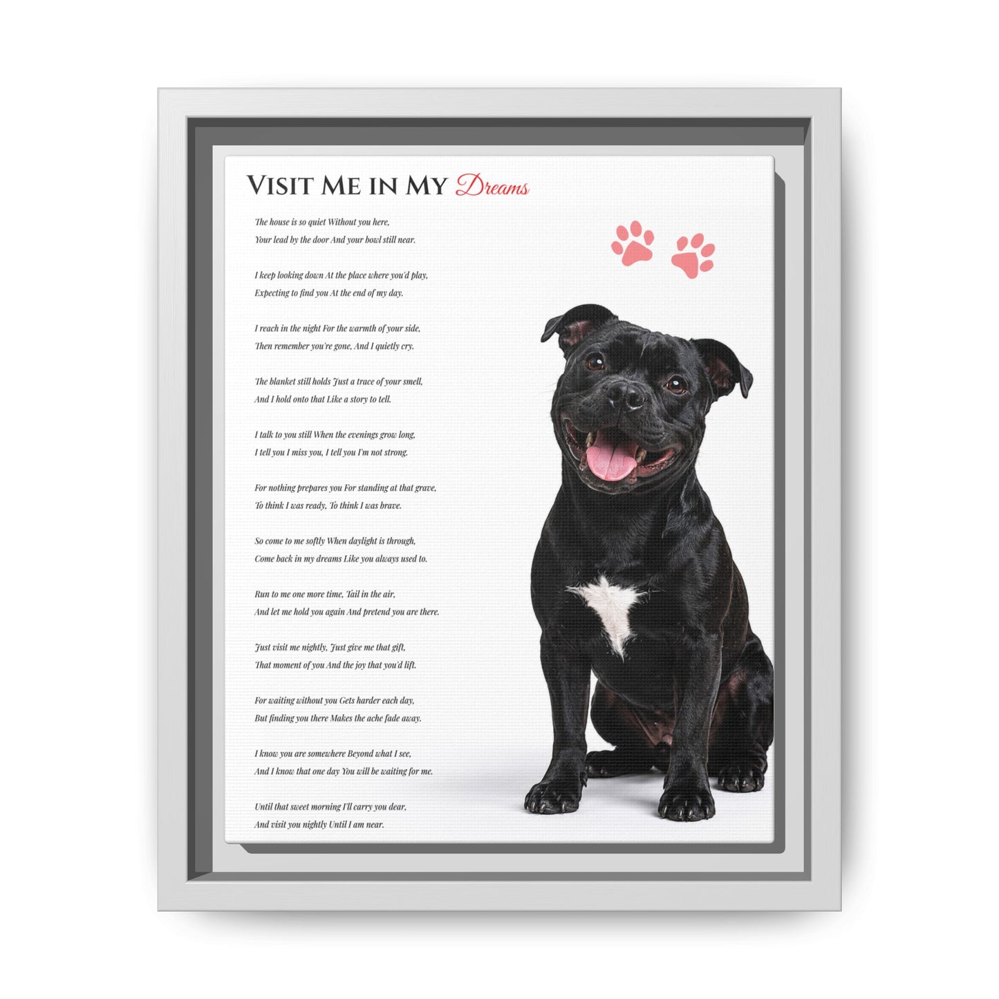 Visit Me in My Dreams - Premium Framed Wall Art
