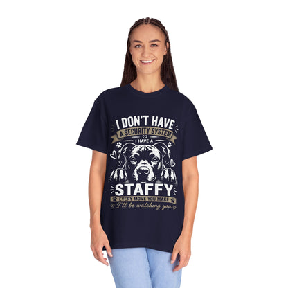 Security Staffy Dog T-Shirt