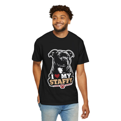 I love Staffy T-Shirt