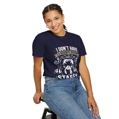 Security Staffy Dog T-Shirt