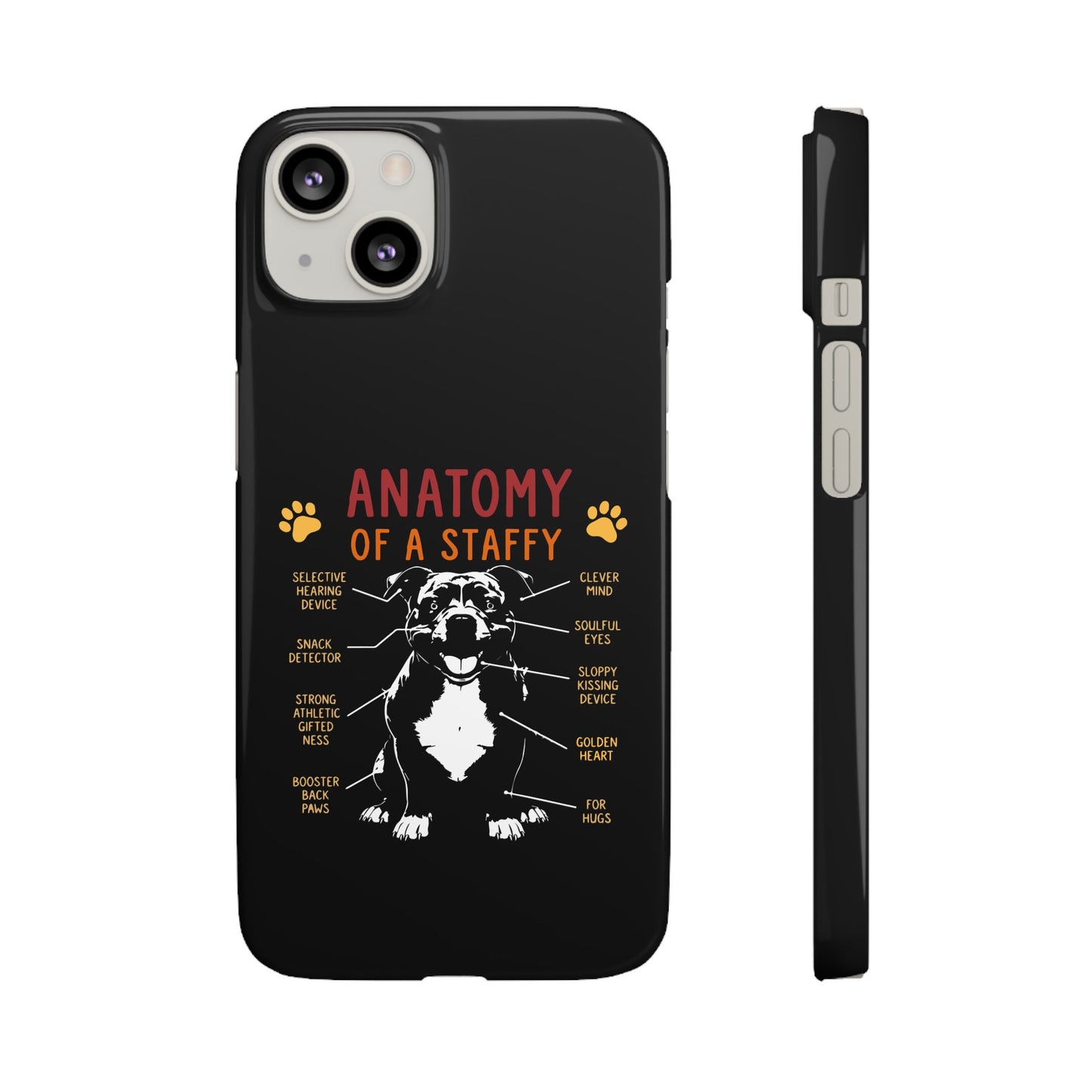 Anatomy of a Staffy - Phone Cases