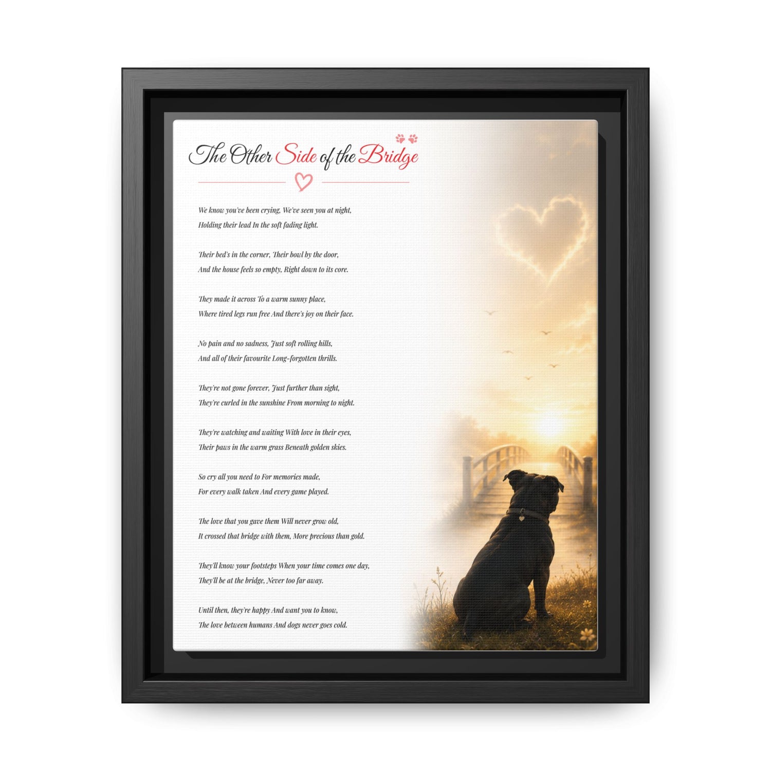The Other Side of the Bridge - Premium Framed Wall Art