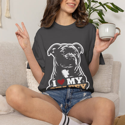 I love Staffy T-Shirt