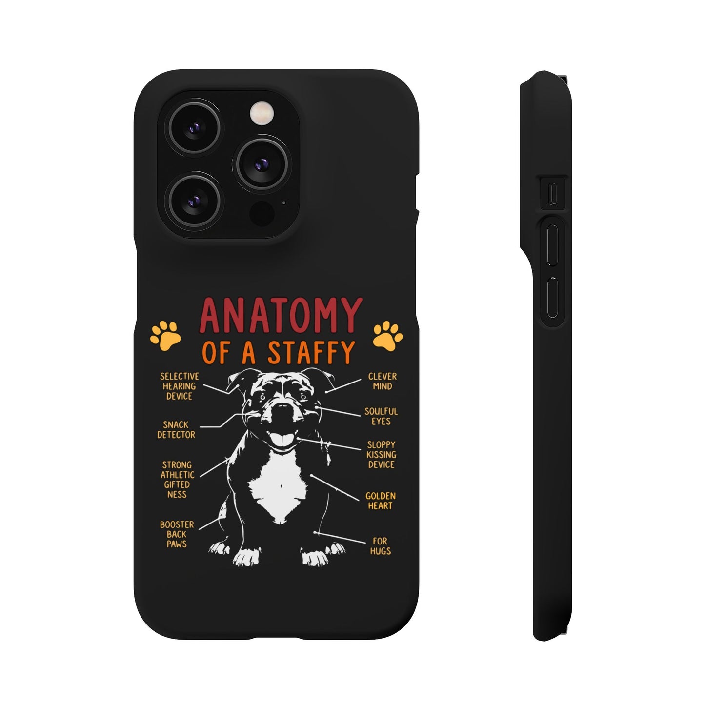 Anatomy of a Staffy - Phone Cases