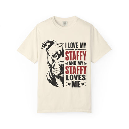 I Love My Staffy T-Shirt