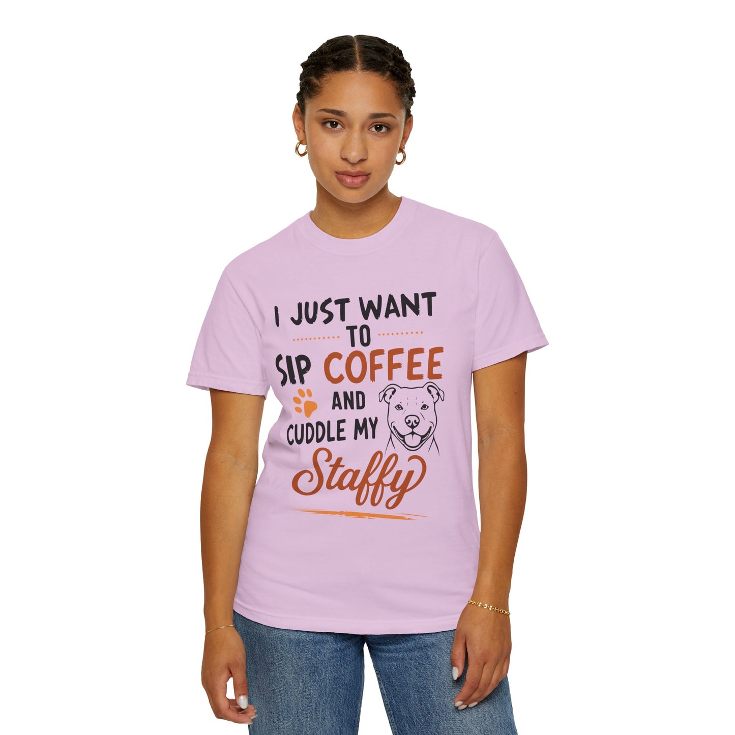 Sip Coffee & Cuddle My Staffy T-Shirt