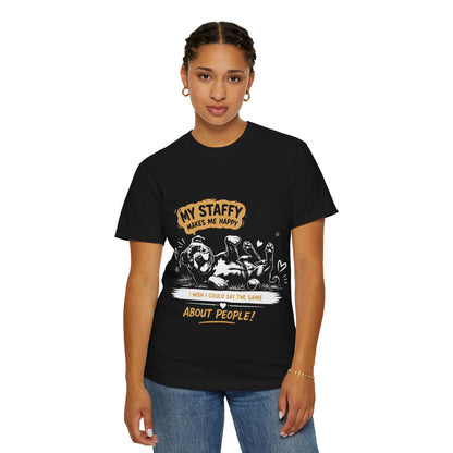 Makes Me Happy Staffy Lover T-Shirt