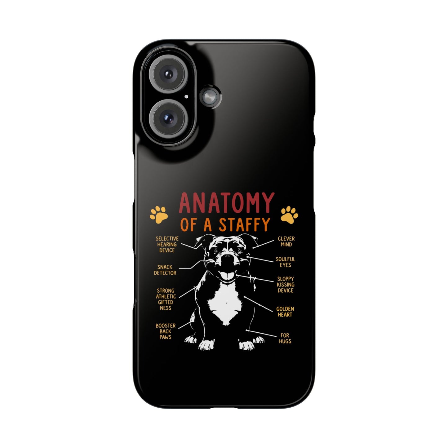 Anatomy of a Staffy - Phone Cases