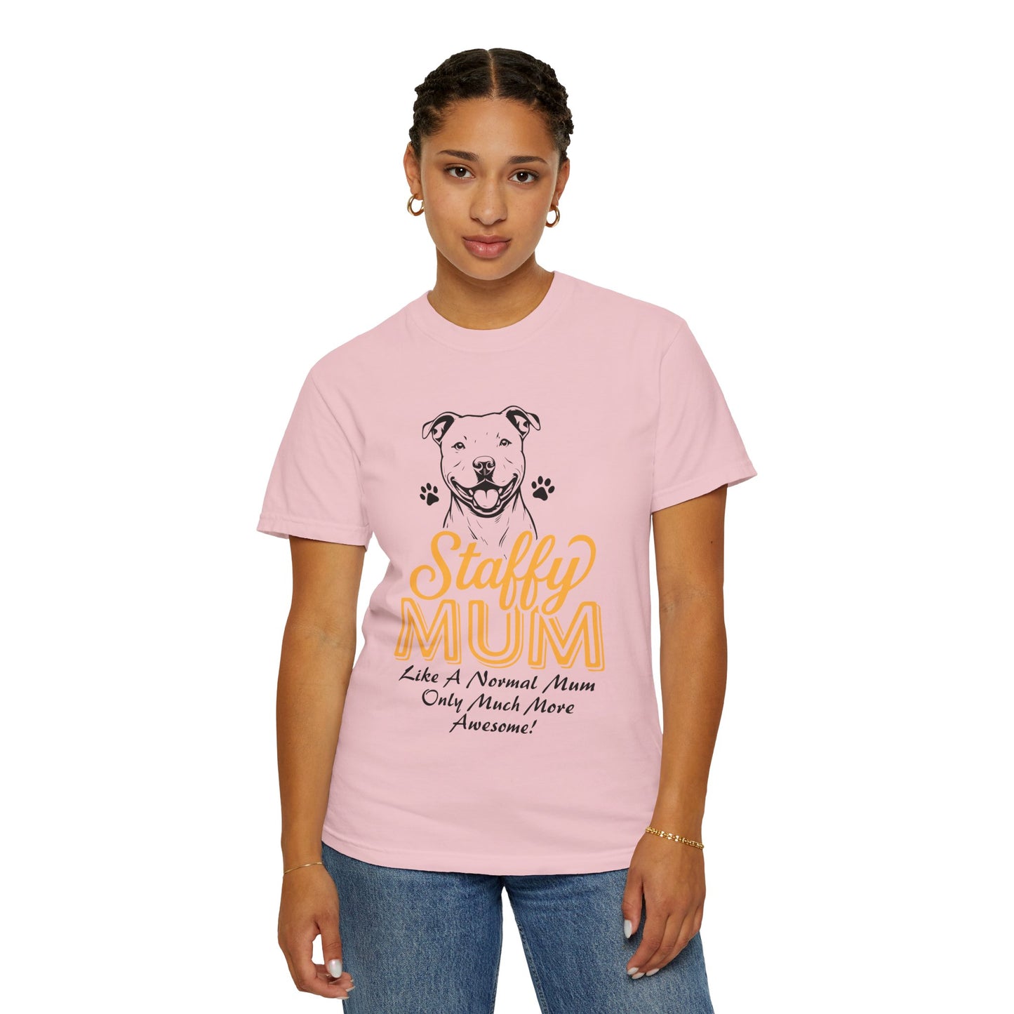 Funny Staffordshire Staffy Mum T-Shirt