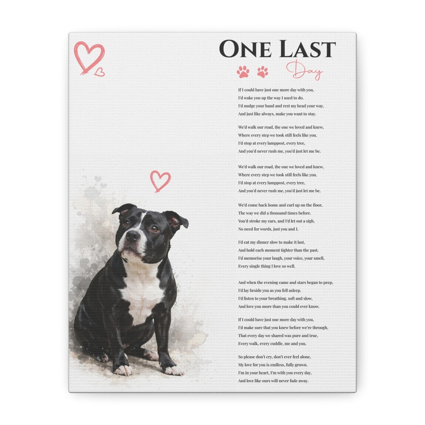 One Last Dog - Premium Wall Art
