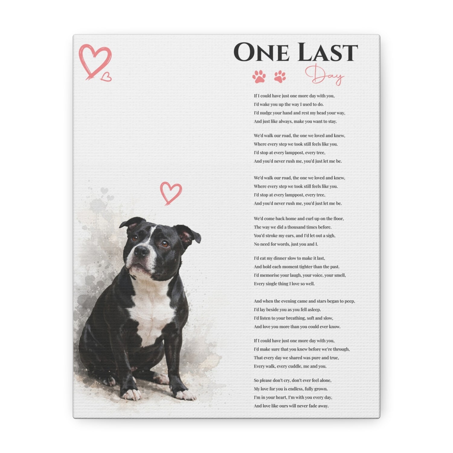 One Last Dog - Premium Wall Art
