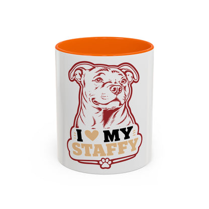 I Love My Staffy Accent -  Coffee Cup