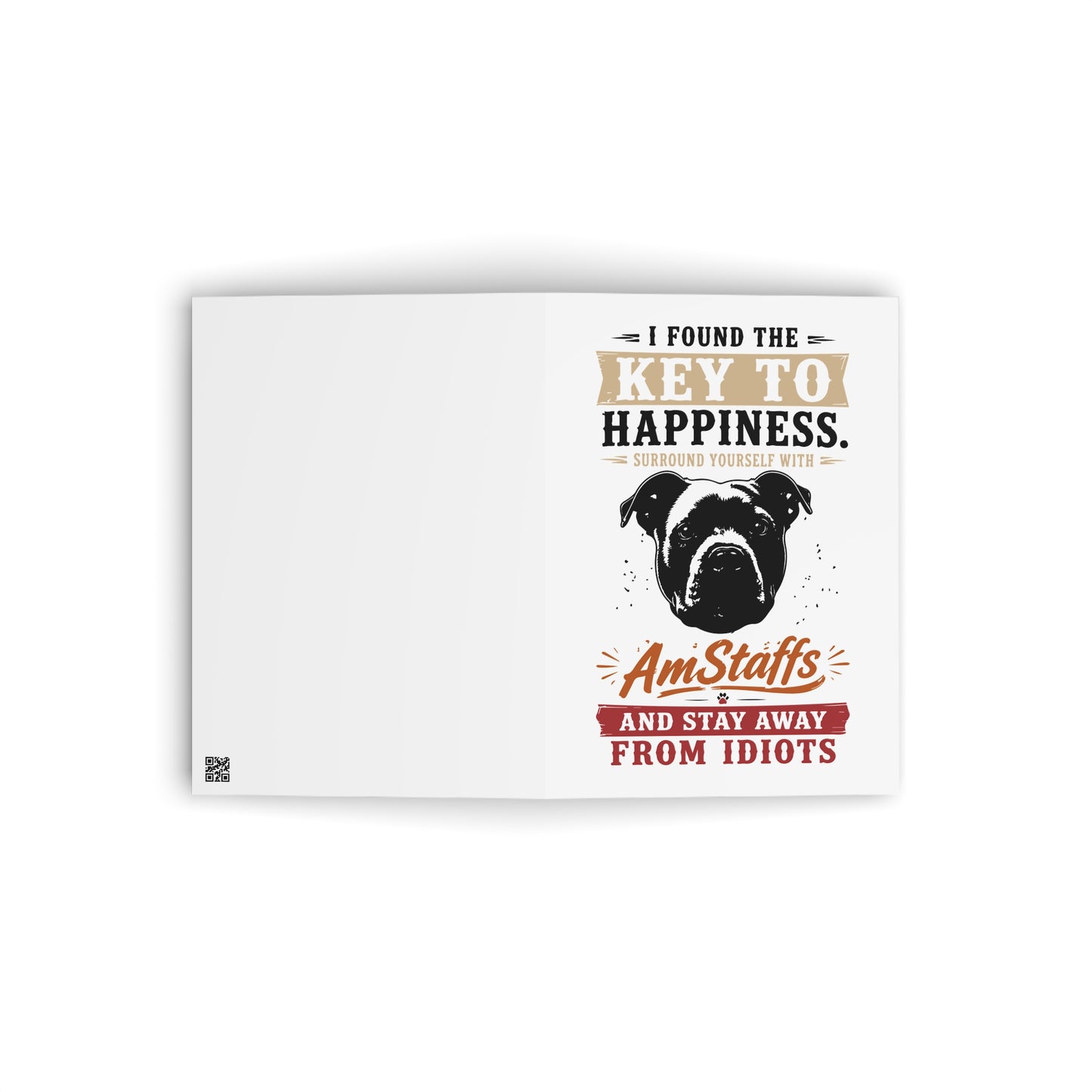 the Key to Happiness: Surround Yourself — Greeting Card