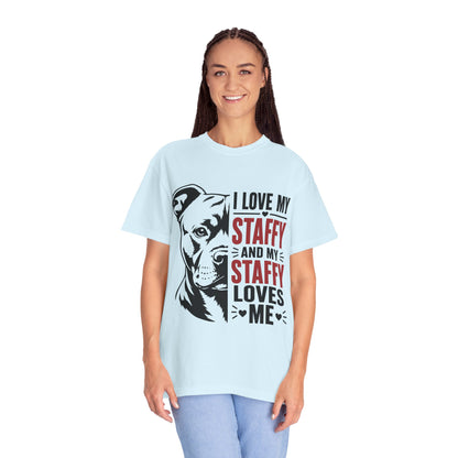 I Love My Staffy T-Shirt