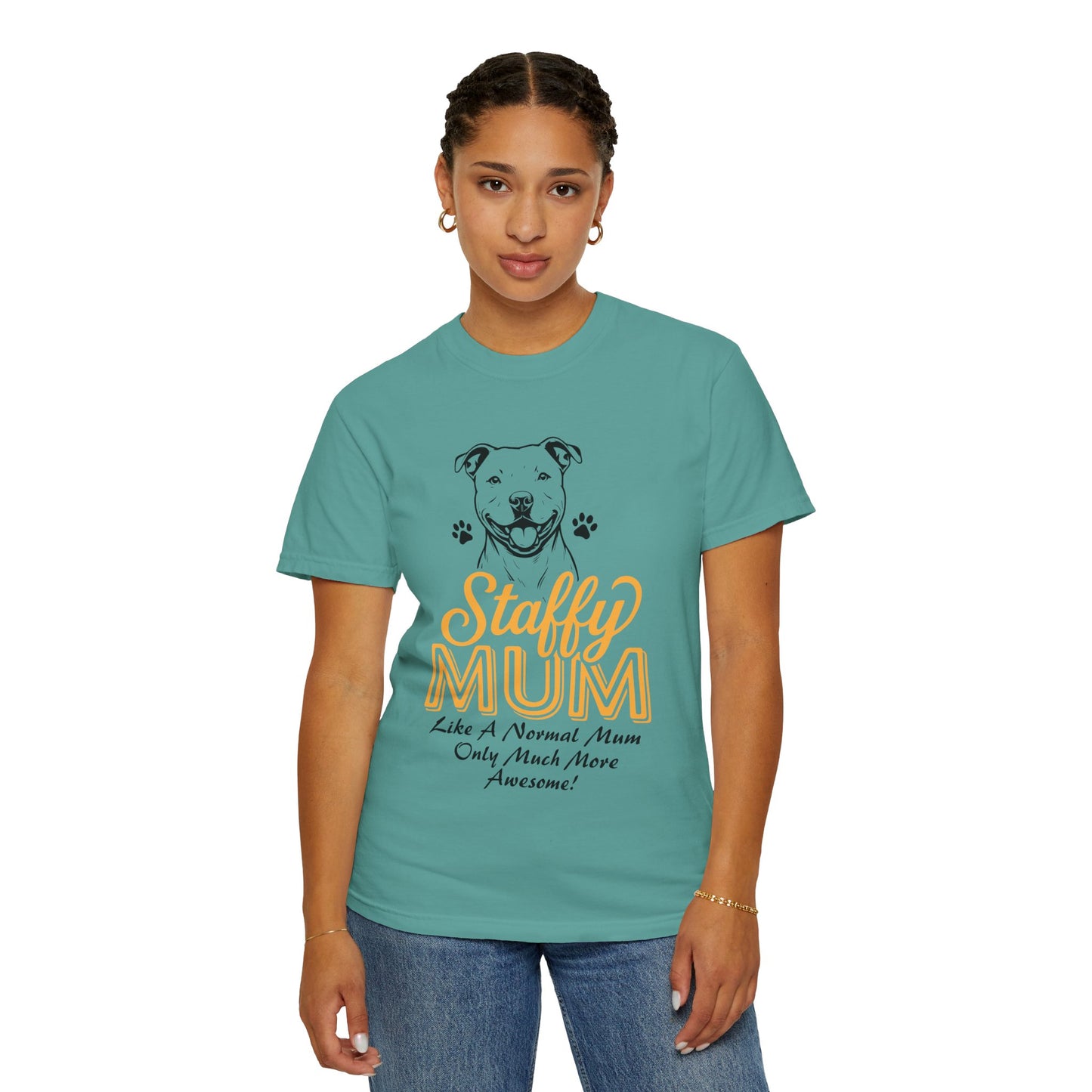 Funny Staffordshire Staffy Mum T-Shirt
